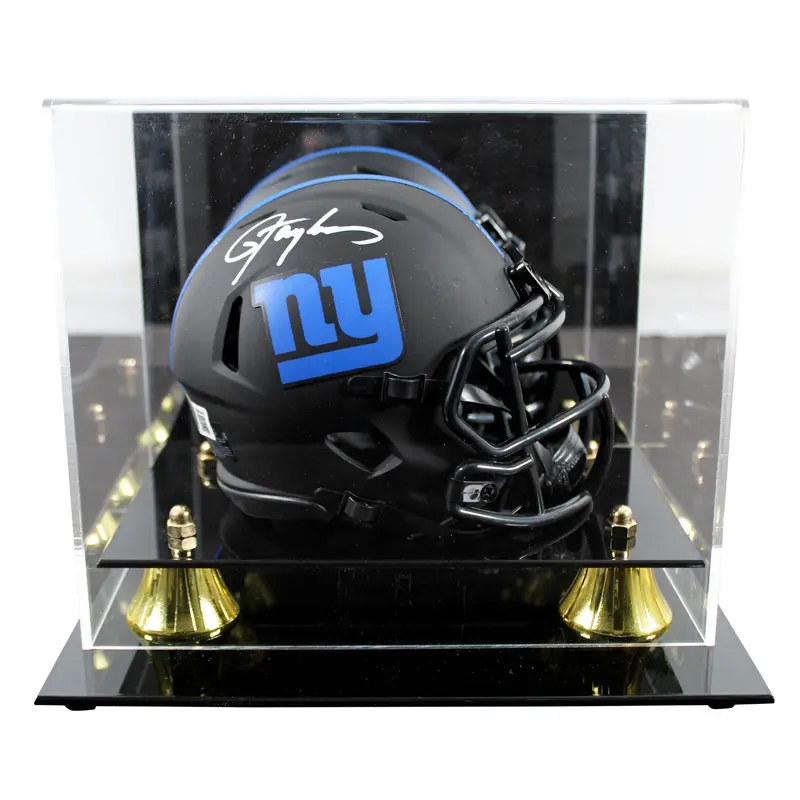 Giants Lawrence Taylor Signed Eclipse Speed Mini Helmet w/ Case BAS Witnessed