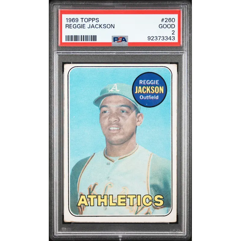 Reggie Jackson 1969 Topps #260 PSA 2 Good