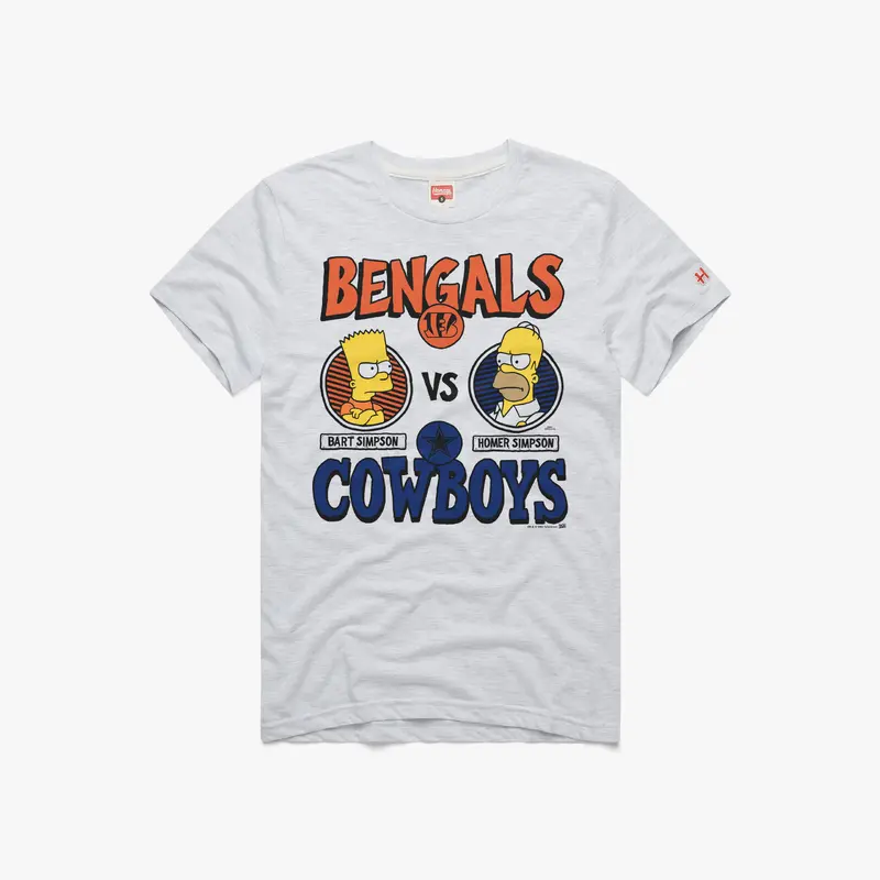 The Simpsons x Bengals Vs Cowboys