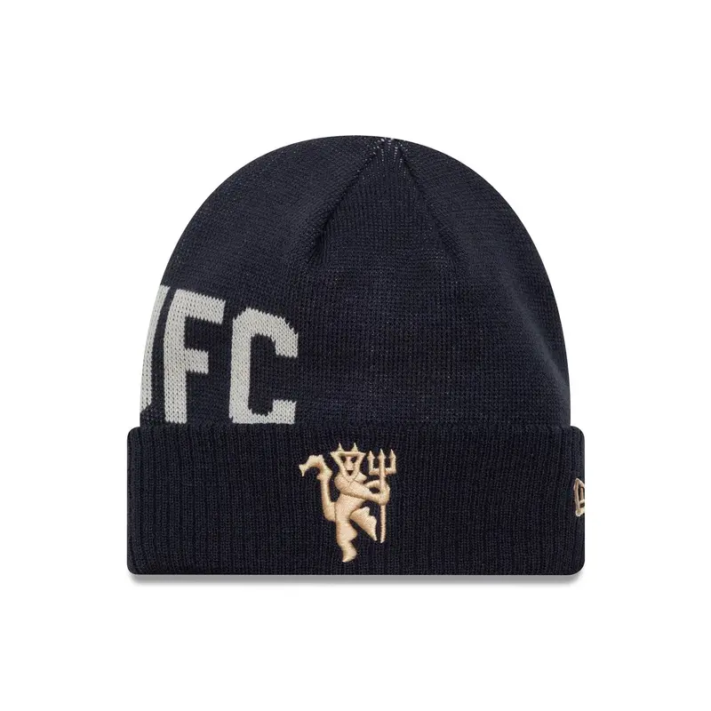 Manchester United FC Navy Cuff Knit Beanie Hat