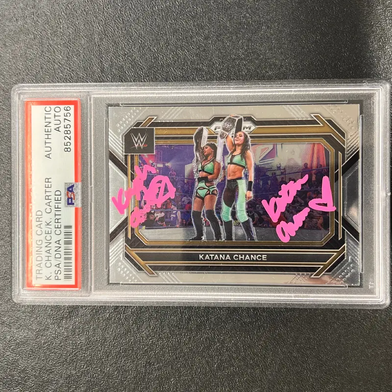 2023 Panini Prizm NXT #84 Katana Chance Signed Card AUTO PSA/DNA Slabbed WWE