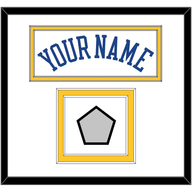 Golden State Name & Champions Patch - Home White (2010-2019) - Double Mat 1