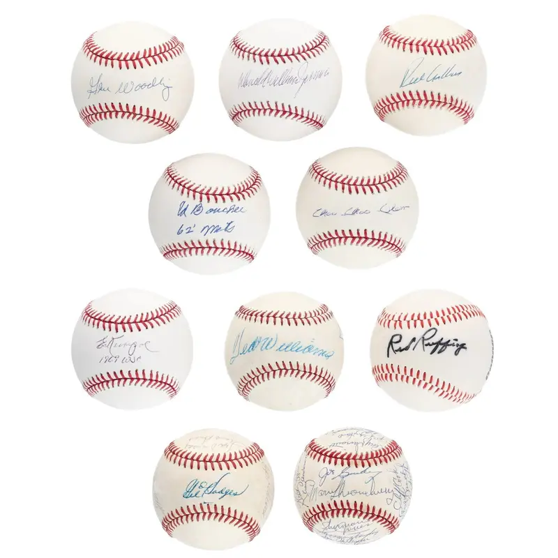 1962 New York Mets Inaugural Team Signed Baseball Collection 46 Balls JSA COA