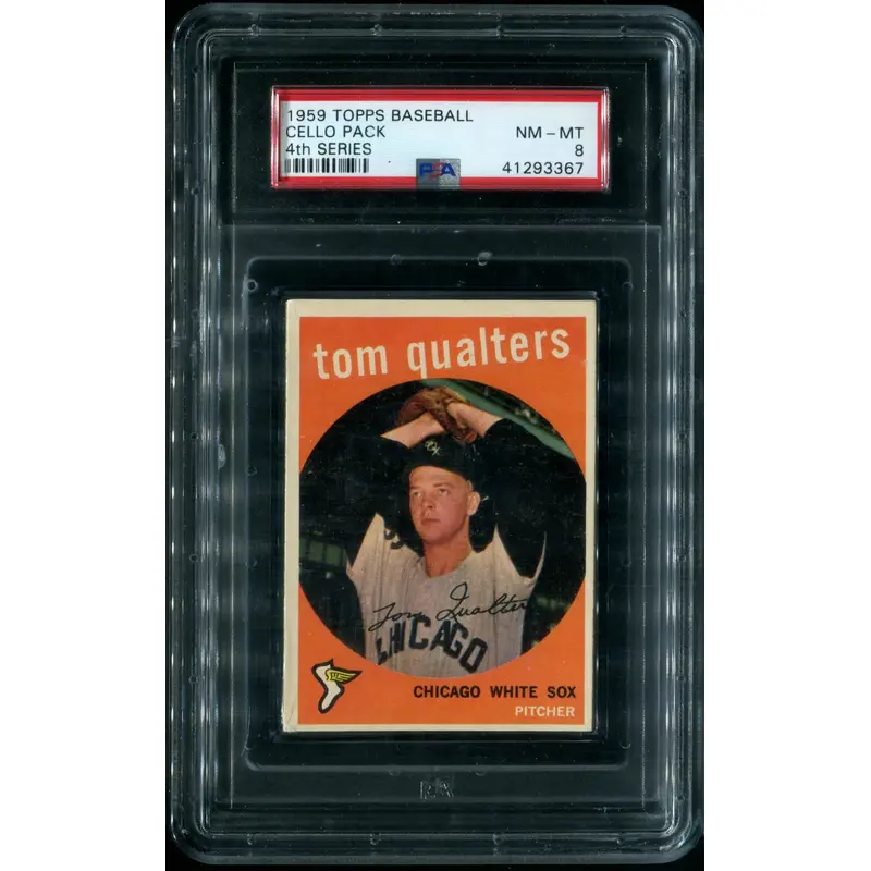 1959 Topps Baseball Unopened 4th Series Cello Pack PSA 8