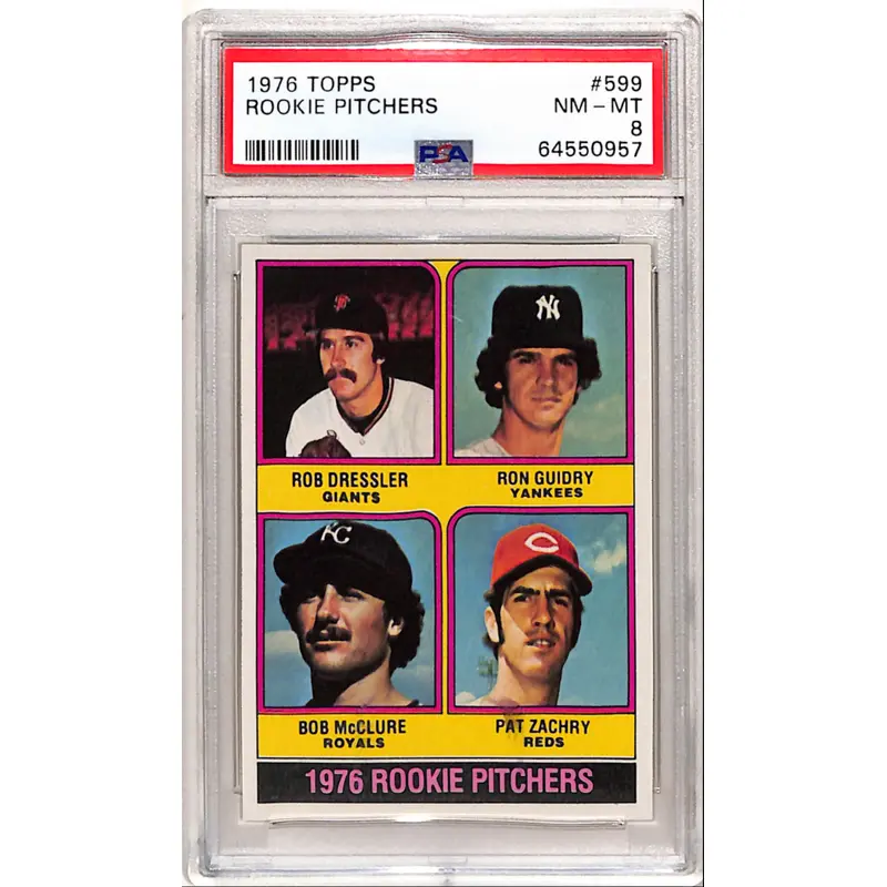 Ron Guidry 1976 Topps Rookie #599 PSA 8 Nm-Mint 0957