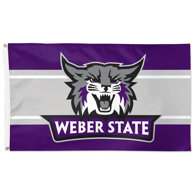 Weber State University WILDCATS Official NCAA Deluxe 3'x5' Team Logo Flag - Wincraft
