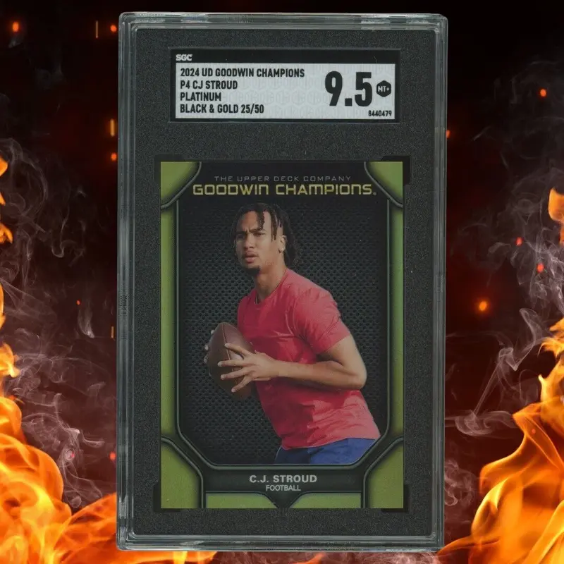 2024 Upper Deck Goodwin Champions C.J.  STROUD Platinum /50 Black & Gold SGC 9.5