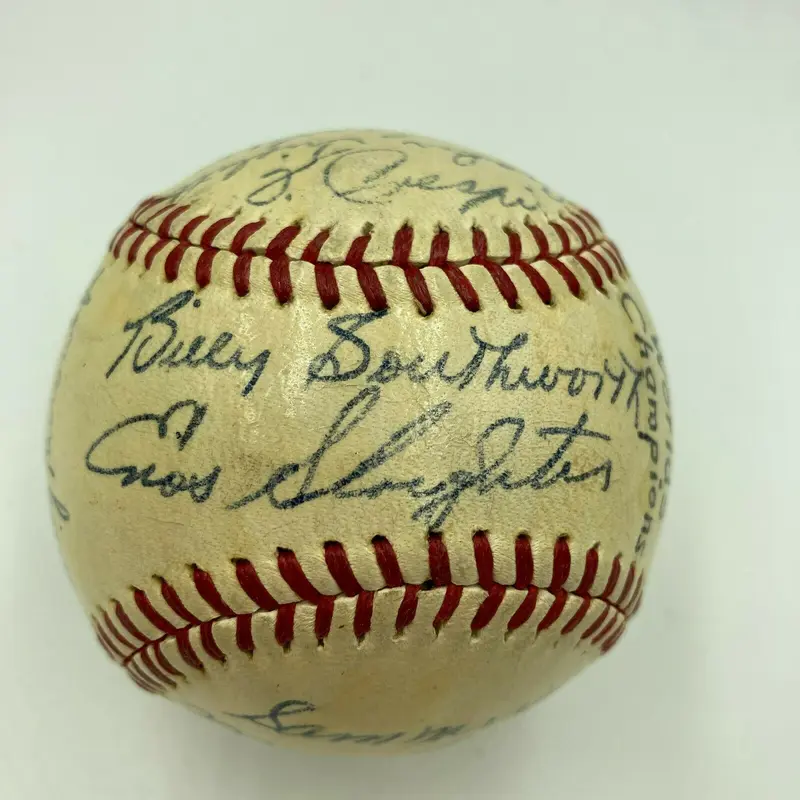 1942 St. Louis Cardinals World Series Champs Team Signed Baseball JSA COA