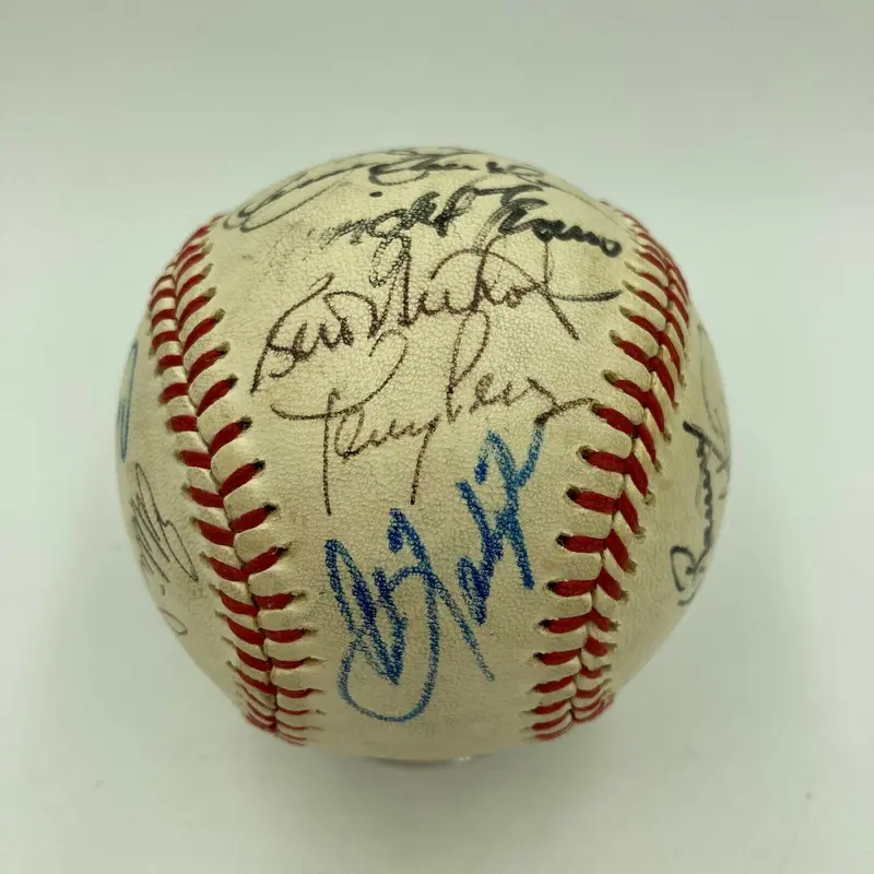 1983 Boston Red Sox Team Signed Baseball Carl Yastrzemski Wade Boggs JSA COA