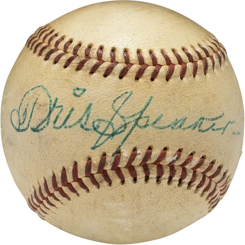 Magnificent Tris Speaker Single Signed American League Baseball PSA DNA COA