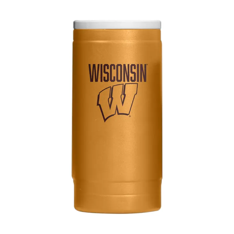 Wisconsin  Huddle Powder Coat Slim Can Coolie