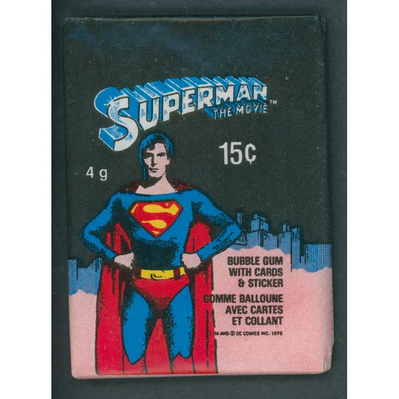 1978 OPC O-Pee-Chee Superman The Movie Unopened Wax Pack