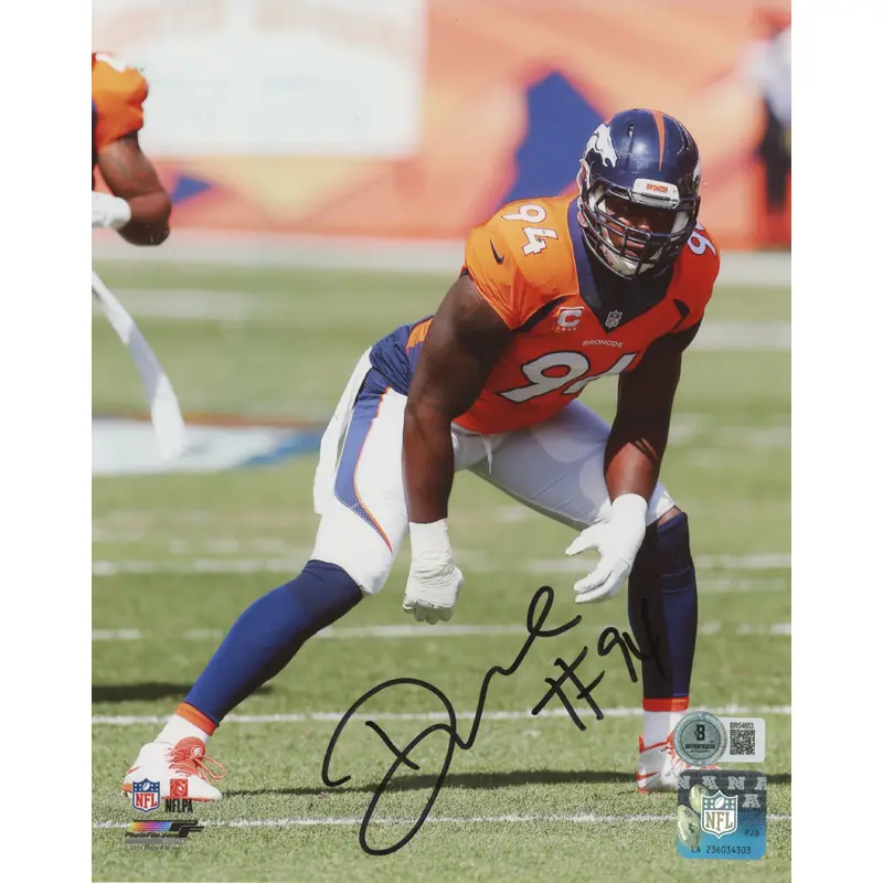 Broncos Demarcus Ware #94 Authentic Signed 8x10 Photo Autographed BAS #BR54853