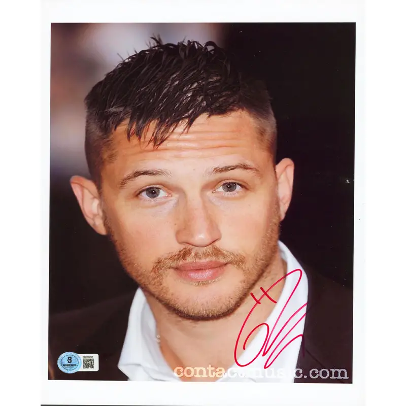 Tom Hardy Mad Max: Fury Road Authentic Signed Photo 8.25x11.5 BAS #BS20797