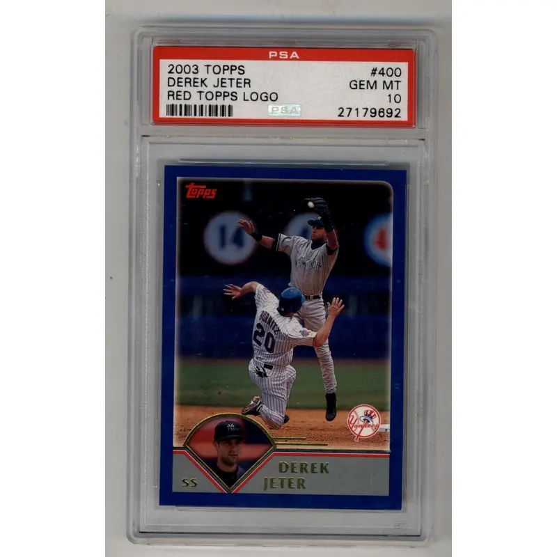 Derek Jeter 2003 Topps #400 Red Topps Logo PSA 10 Gem Mint