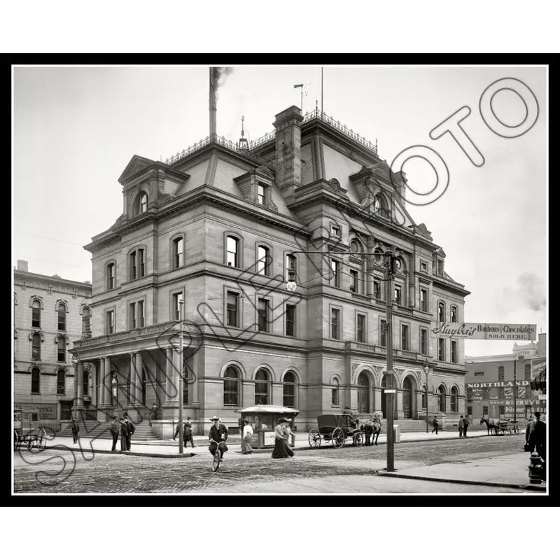 1905 Toledo Ohio Post Office 8X10 Photo - Madison Avenue - 2576