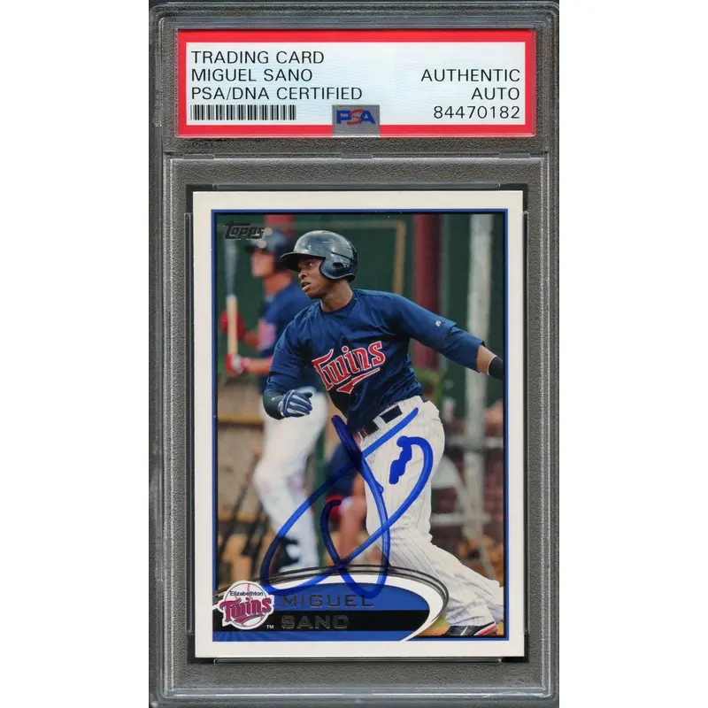 2012 Topps Pro Debut #64 Miguel Sano Signed Card PSA Auto Slabbed Auto Twins