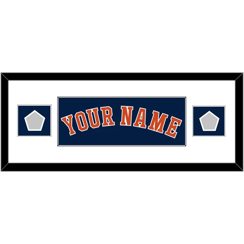 Houston Name & 2 World Series Jersey Patches - Alternate Blue - Single Mat 2