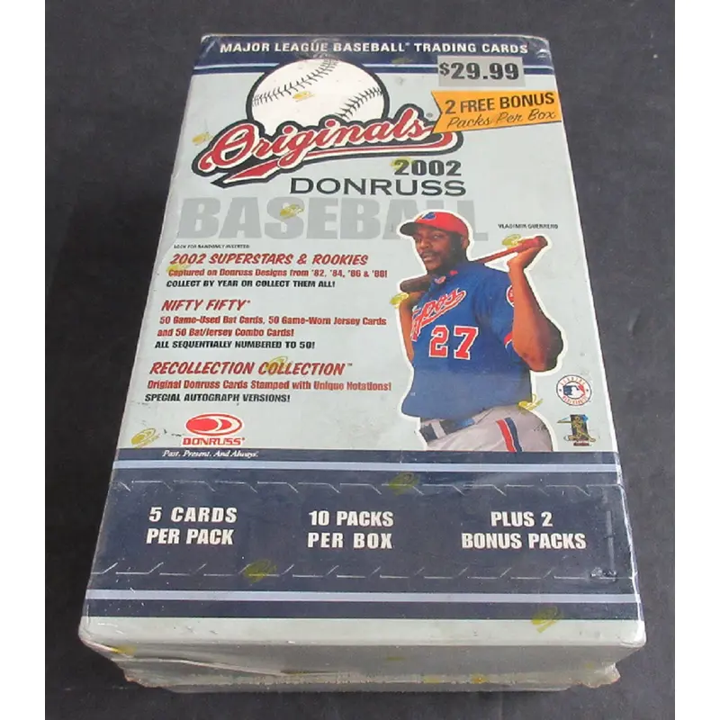 2002 Donruss Originals Baseball Blaster Box (12/5)
