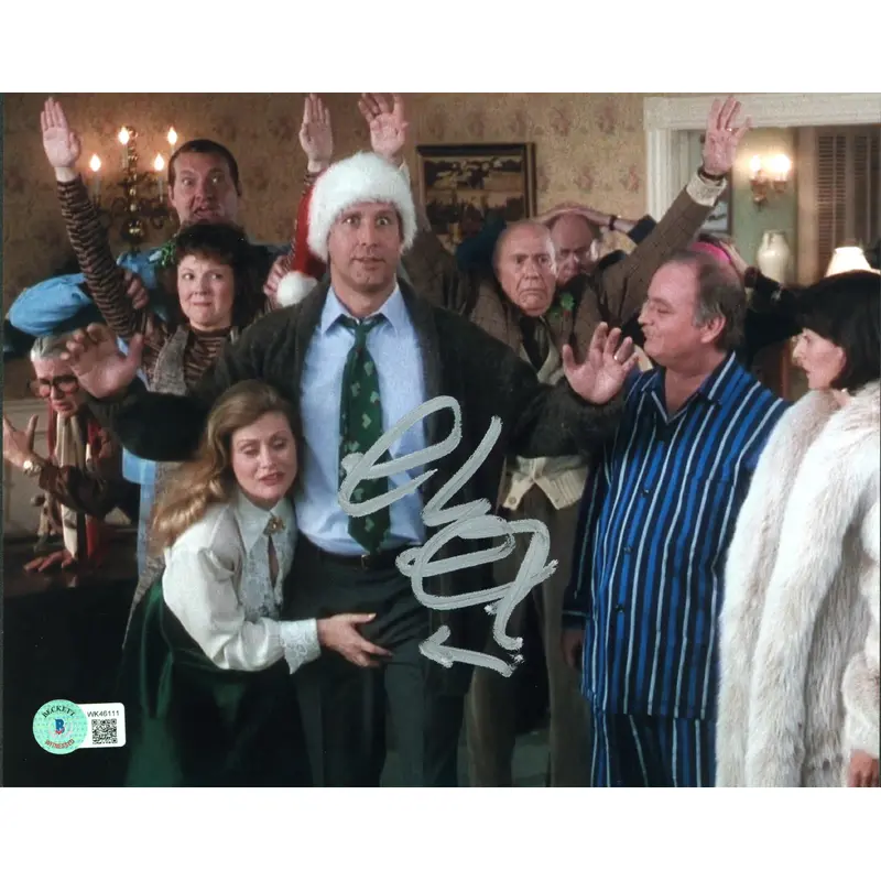 Chevy Chase Christmas Vacation Authentic Signed 8x10 Photo BAS Witness #WK46111