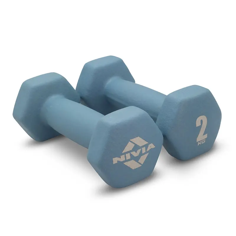 Nivia 2KG Fitness Dumbbell - Pair  | Kibi Sports