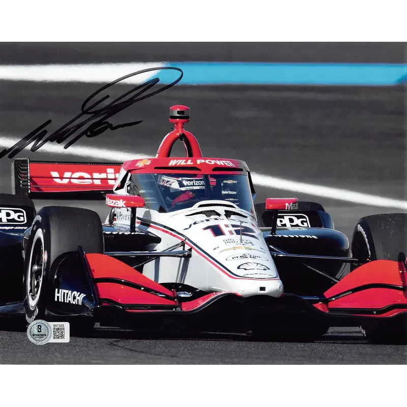 Will Power IndyCar Series Authentic Signed 8x10 Horizontal Photo BAS 1