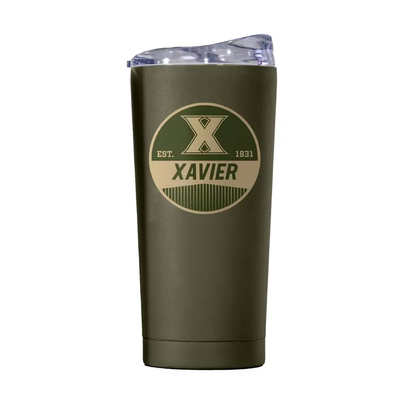 Xavier 20oz Olive Badge Powder Coat Tumbler