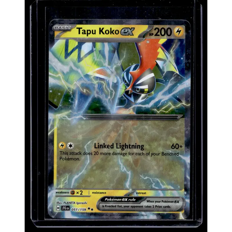 2025 Pokemon - Scarlet & Violet - Journey Together - Tapu Koko ex #051
