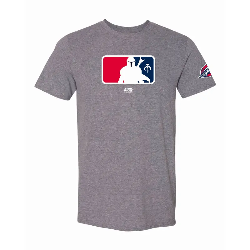 Greenville Drive OT Sport Gray Mandalorian Star Wars Tee