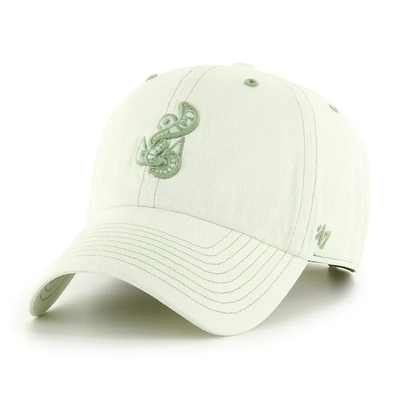 Gwinnett Stripers '47 Alternate Worm Logo  Clean Up Cap - Eucalyptus