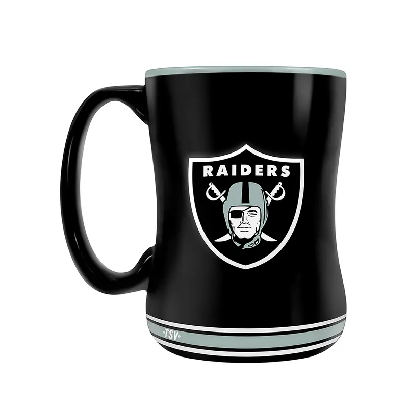 NFL Oakland Raiders Team Crest Sculpted Mug (14 oz)