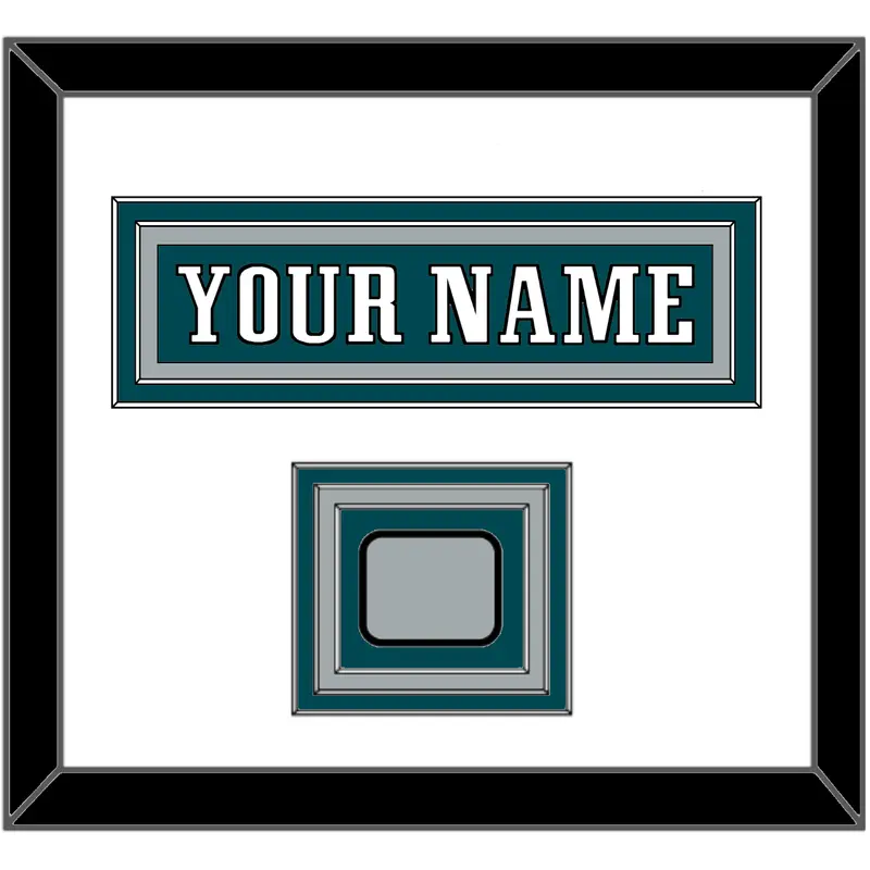 Philadelphia Nameplate & Super Bowl Jersey Patch - Home Green - Triple Mat 2