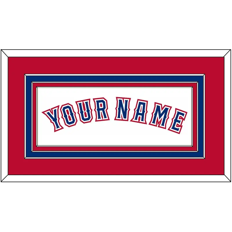 Texas Name - Home White (2016-2019)- Triple Mat 3
