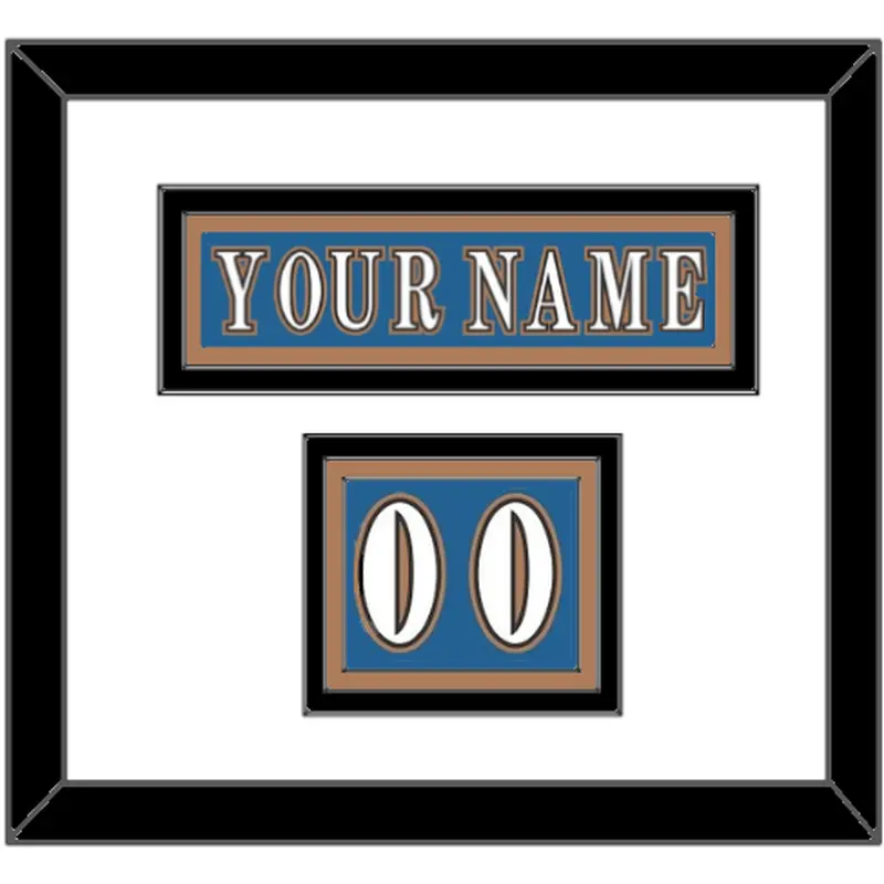 Washington Nameplate & Number (Shoulder) - Road Blue (1995-2000) - Triple Mat 1