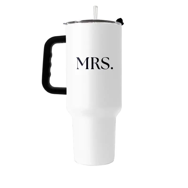 Wedding Collection Standard Font Mrs.40oz Powder Coat Tumbler