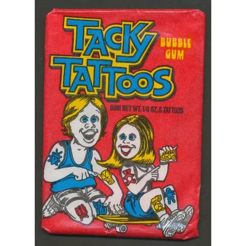 1971 Fleer Tacky Tattoos Unopened Wax Pack