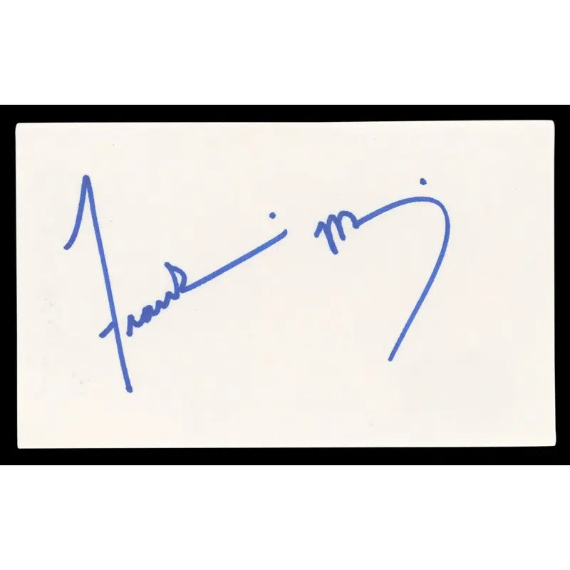 Frankie Muniz Malcolm in the Middle Authentic Signed 3x5 Index Card BAS #BL98788