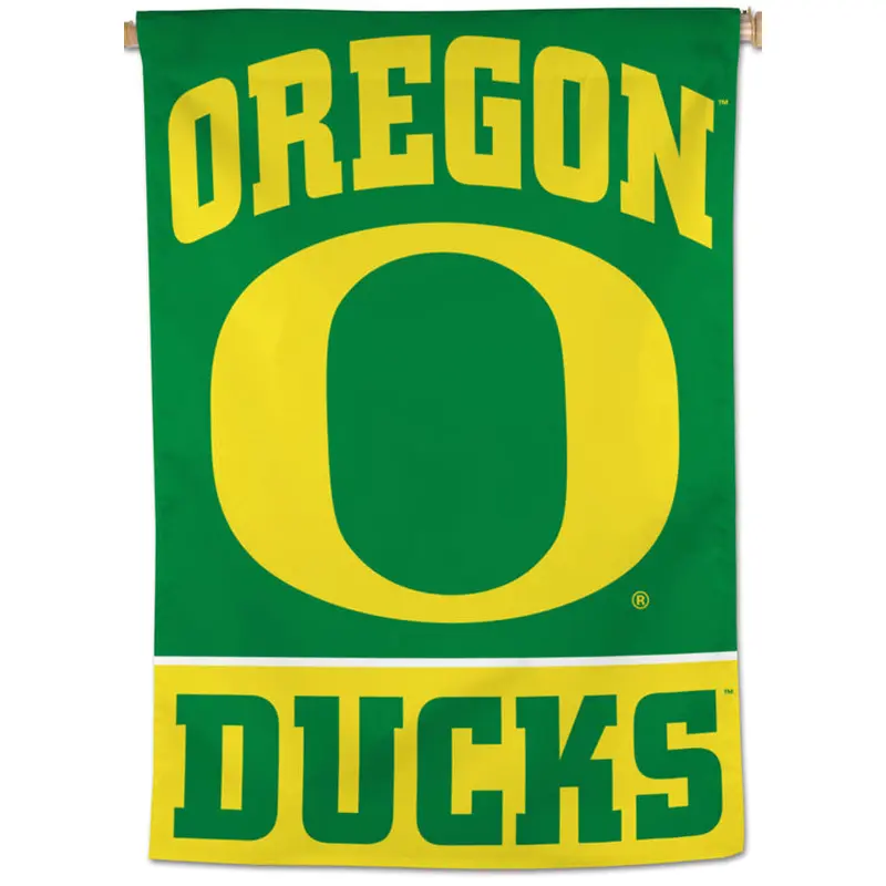 Oregon Ducks Official NCAA Team Logo and Wordmark Premium 28x40 Wall Banner - Wincraft