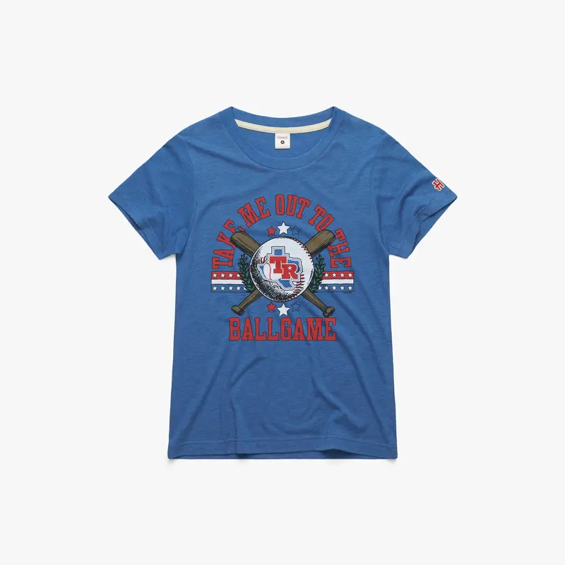 Women's Texas Rangers Take Me Out To The Ballgame