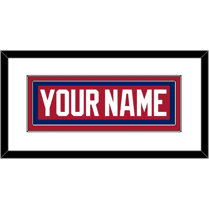 Montreal Nameplate - Road Red (1984-1997) - Double Mat 1