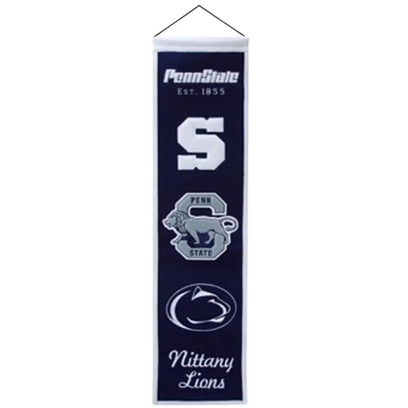 Penn State Nittany Lions Logo Evolution Heritage Banner