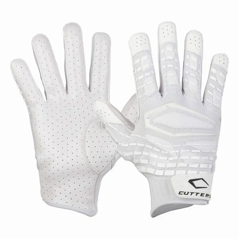 New Cutter's Gamer 5.0 Padded Receiver Gloves Size Large - White