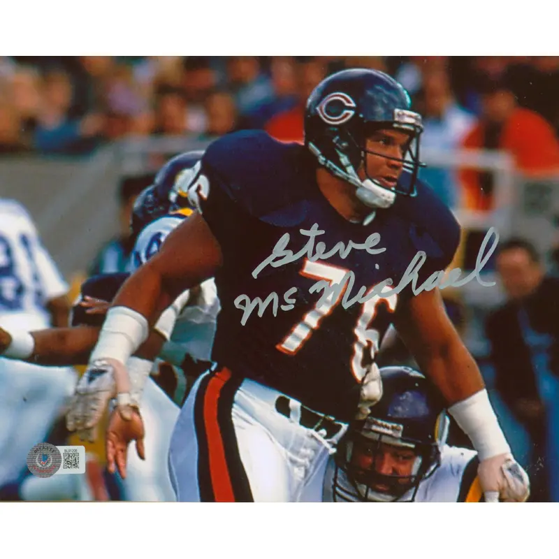 Bears Steve McMichael Authentic Signed 8x10 Photo Autographed BAS #BL91206