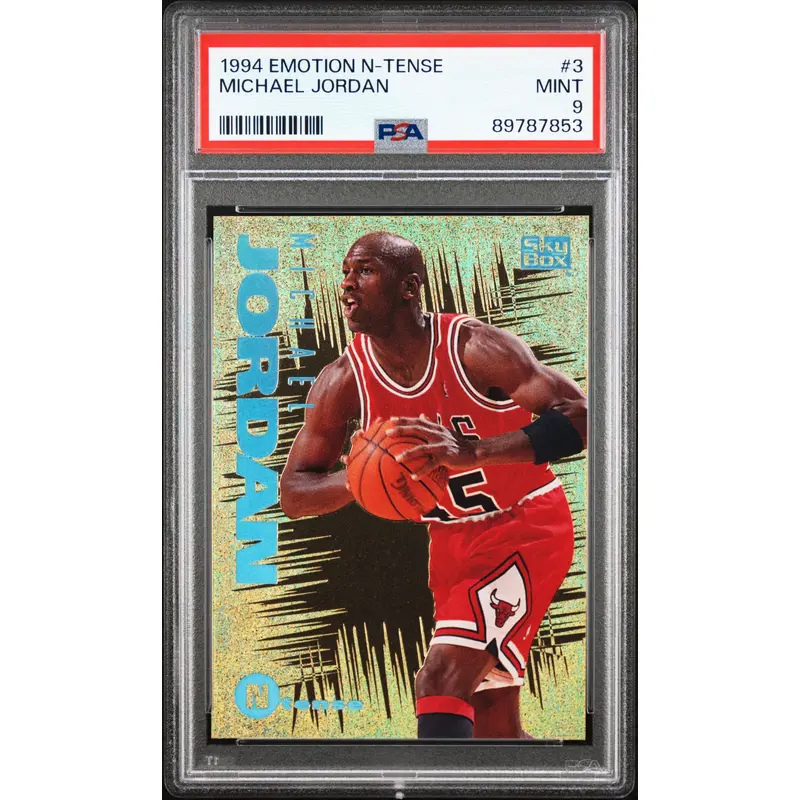 Michael Jordan 1994 Skybox Emotion N-Tense #3 PSA 9 Mint