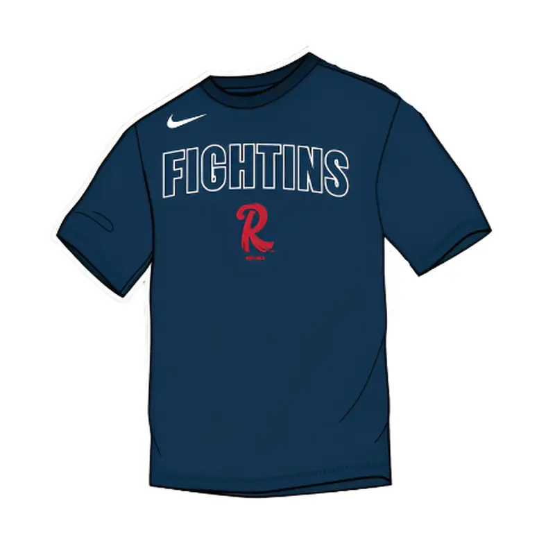 Nike Dri-Fit Navy Fightins Cotton Tee