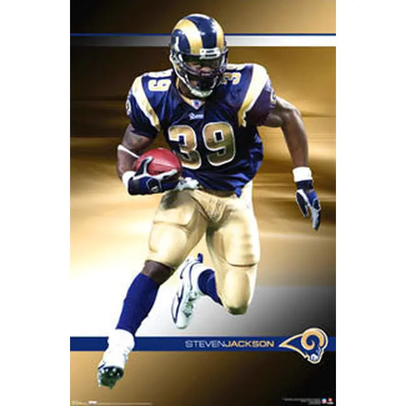 Steven Jackson "Action" St. Louis Rams NFL Action Poster - Costacos 2007
