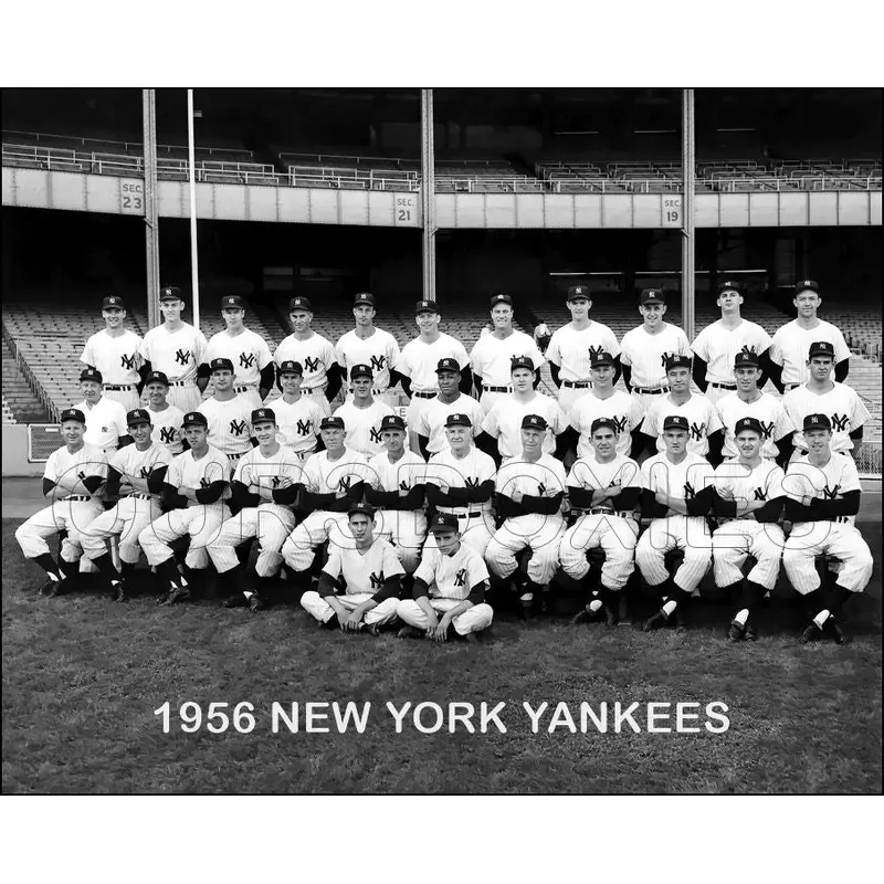 1956 New York Yankees 8X10 Photo - Mantle Berra Ford - 2213