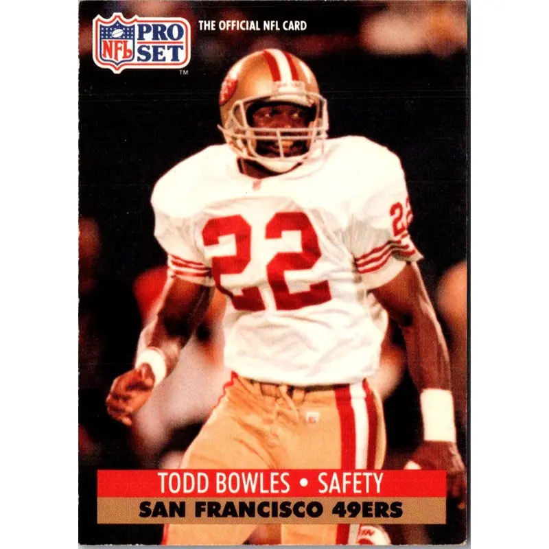 1991 Pro Set Todd Bowles #649