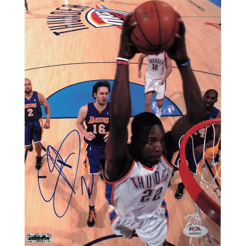 Jeff Green signed photo PSA/DNA OKC Thunder Autographed