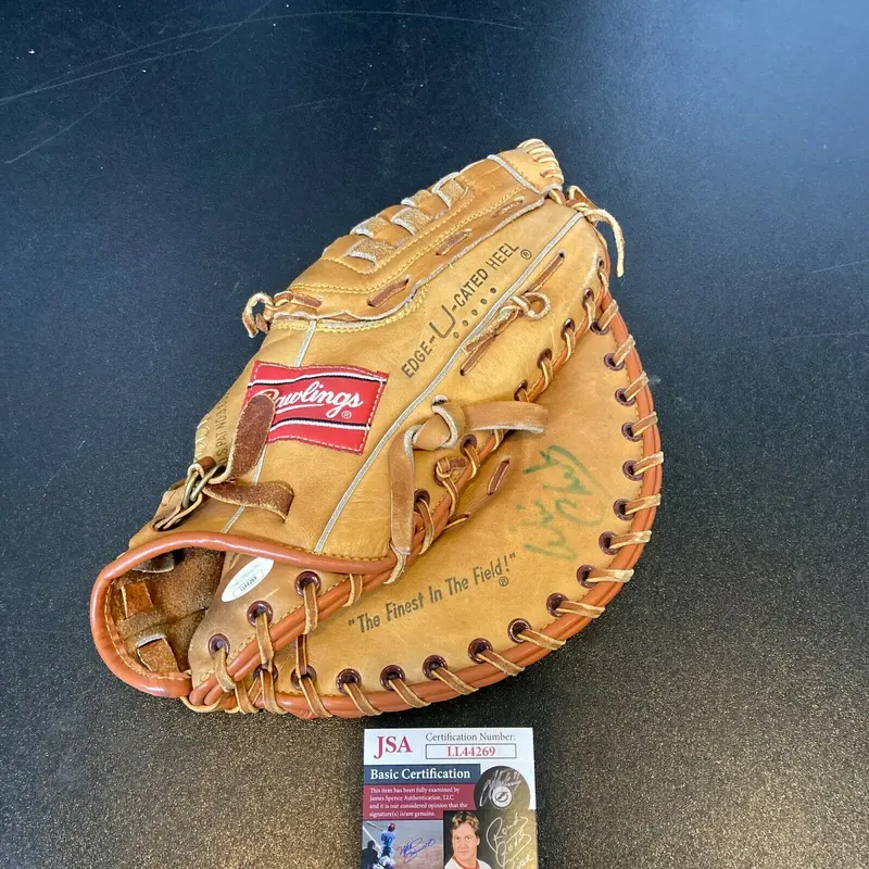 Will Clark Signed Vintage Rawlings First Baseman's Mitt Glove With JSA COA